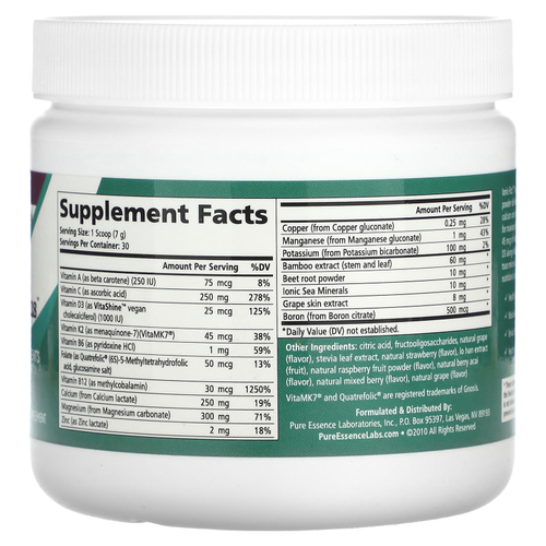 Pure Essence, lonic-Fizz™, Super DK Calcium Plus™, со вкусом ягодного ассорти, 210 г (7,41 унции)