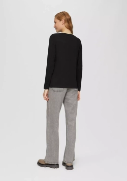 Лонгслив Slim Fit с принтом