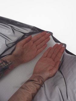 Сетка эластичная черная метражом