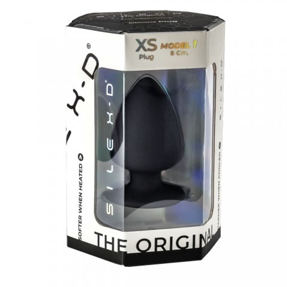 Анальный плаг SILEXD MODEL 1, черный XS (8х3,1 см)