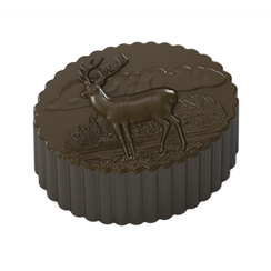 842-у | Форма для шоколадных конфет "Ретро олень" (275*175мм)