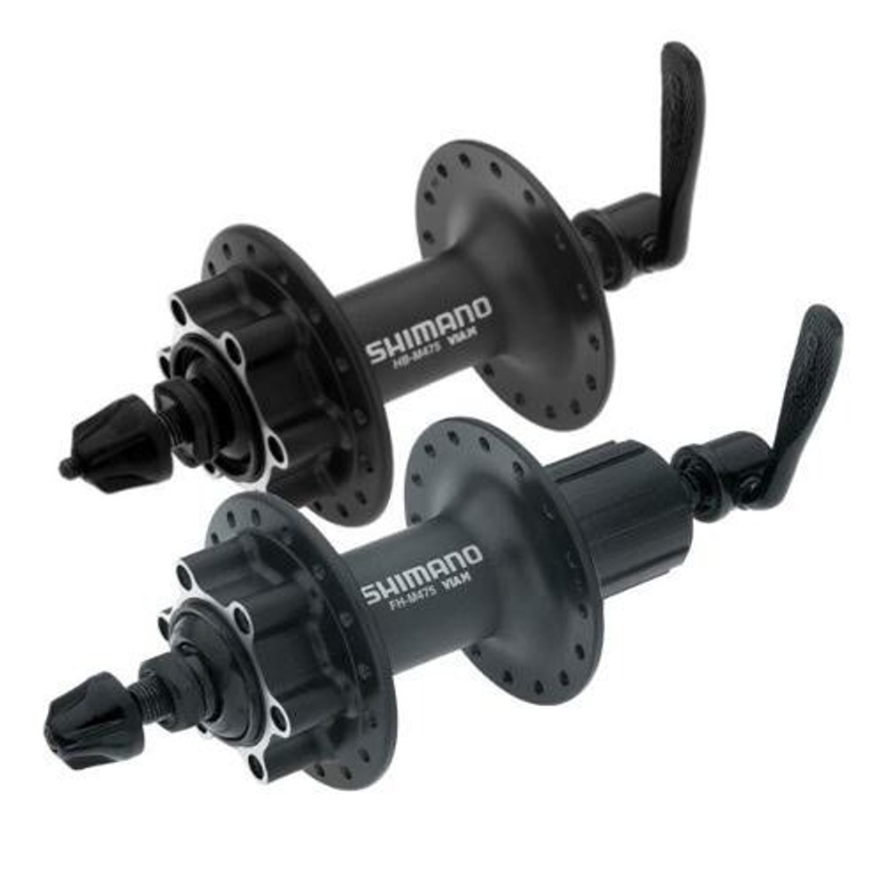 Комплект втулок Shimano Alivio M475, 32 отв, 6-болт, QR, черн.