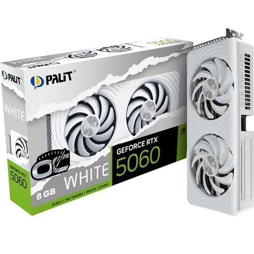 Видеокарта Palit GeForce RTX 5060 WHITE OC 8GB (NE75060U19P1-GB2063M)