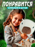 Мягкая игрушка капибара в одежде