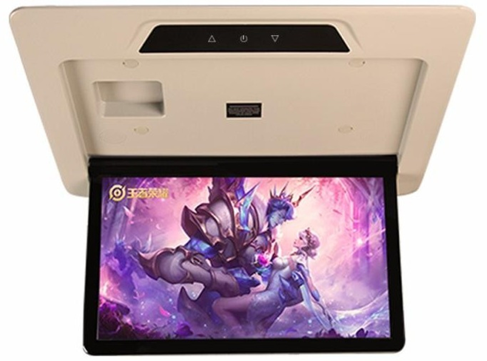 Монитор потолочный для Toyota Alphard - ERGO ER15AFL с экраном 15.6” (1920х1080 FullHD, Android, 3+32Gb) бежевый