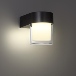 359297 STREET NT24 774 черный Светильник ландшафтный настенный IP65 LED 5W 4000K 175-265V OPAL