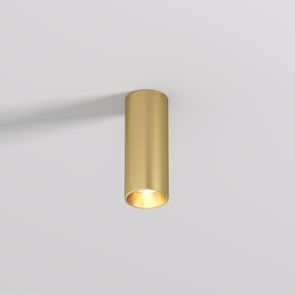 DK2615-SB Накладной светильник SHINE TUBE со светодиодом, D45*H115, IP20, 3000К, 7W, RA?90, сатинированная латунь, алюминий
