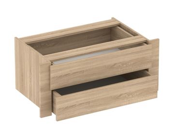 Модуль с ящиками ЭСТА бетон , диамант серый,  крафт табачный