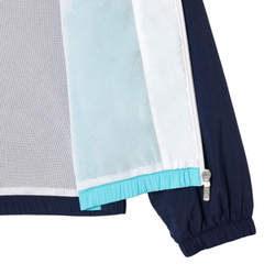 Кофта для мальчика теннисная Lacoste Recycled Fiber Colourblock Zipped Jacket - небесный