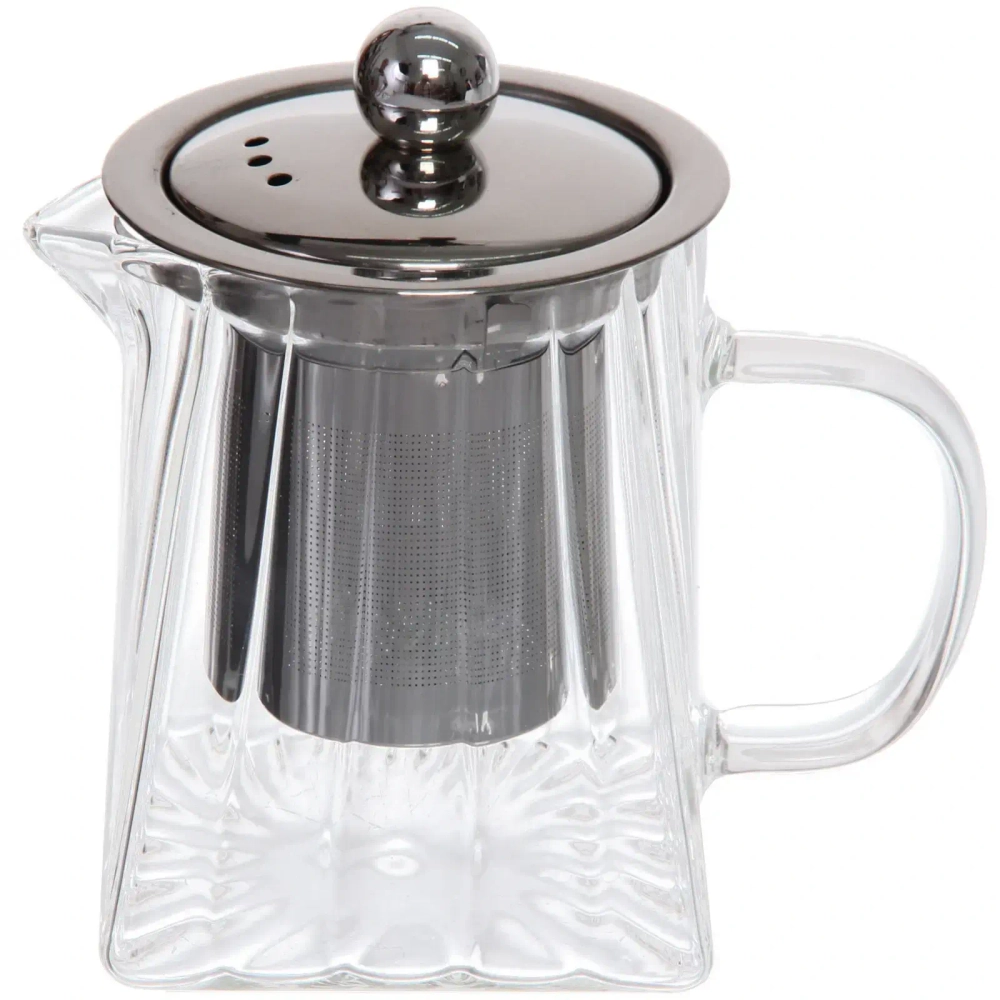 Чайник заварочный стеклянный 350мл «Bella cucina», трапеция