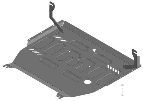 Защита картера двигателя, КПП. 1,5 мм, Сталь. для Geely Tugella 2020-н.в., Motodor.54205