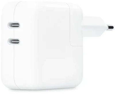 Сетевое зарядное устройство Apple 35W Dual USB-C Port (белый) (MNWP3)