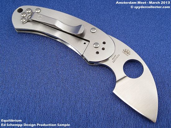 Складной нож Spyderco Equilibrium C166P c клинком из стали VG-10, рукоять Stainless Steel