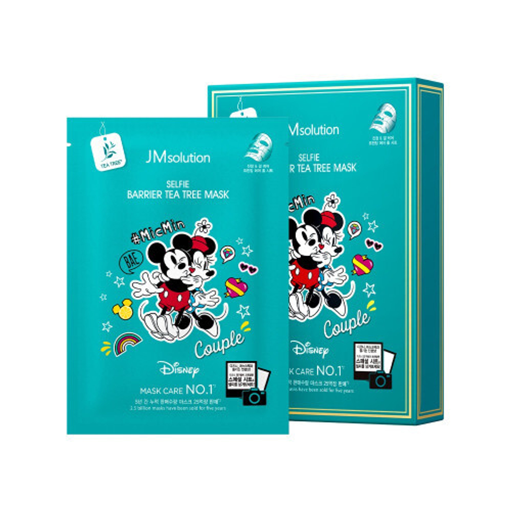 Тканевая маска с экстрактом чайного дерева JMSolution Disney Collection Selfie Barrier Tea Tree Mask