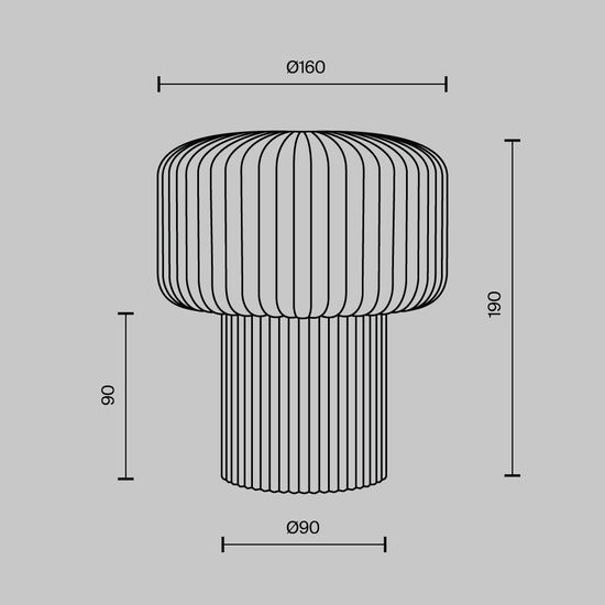 Настольный светильник Maytoni MOD404TL-01BG