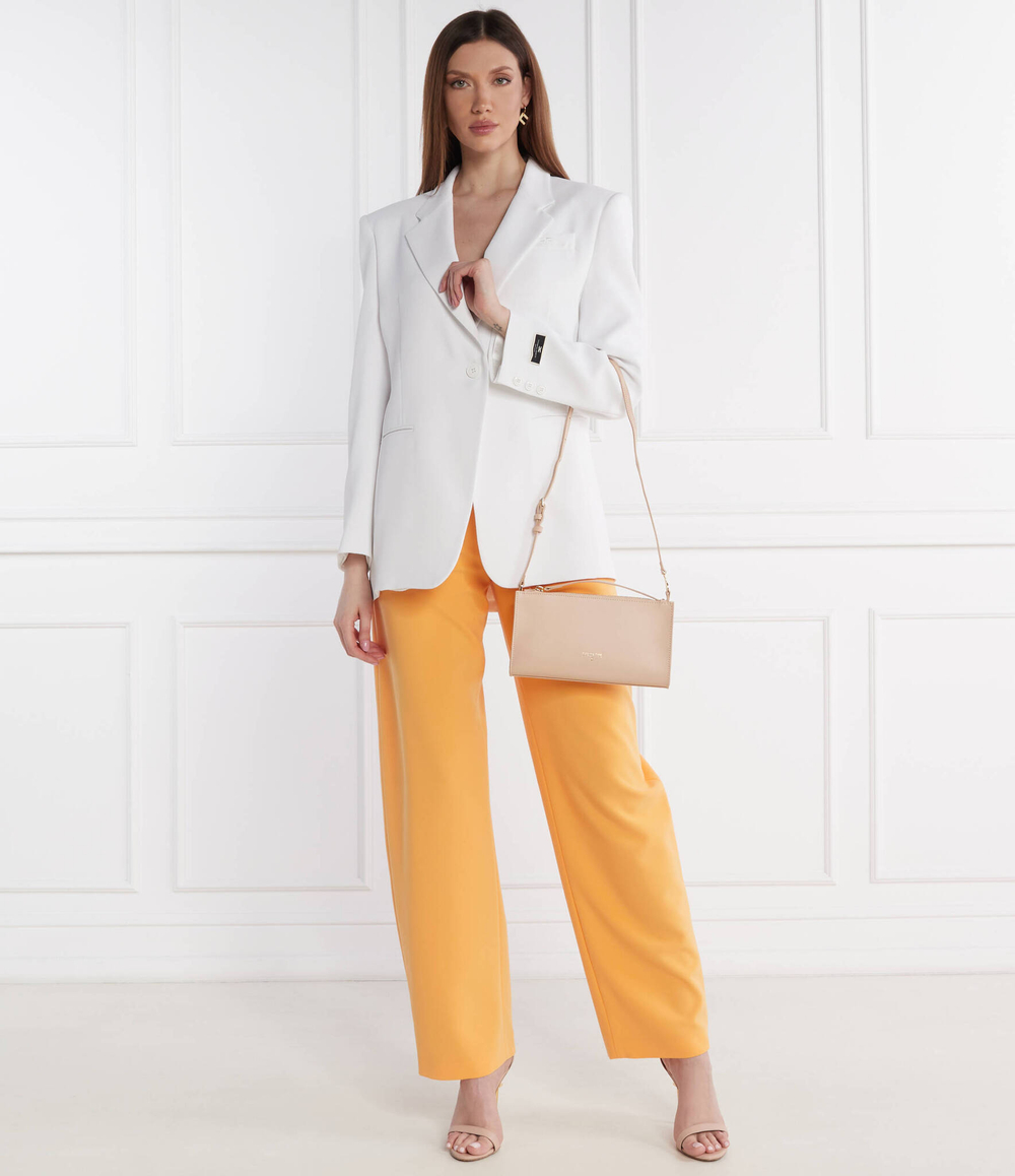 Кожаная сумка через плечо Patrizia Pepe - бежевый(2B0072 L061)