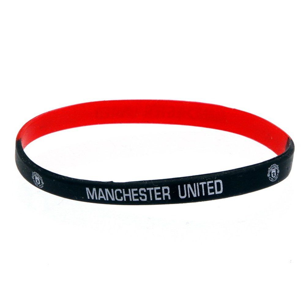 Браслет ФК Manchester United ( красно- чёрный )