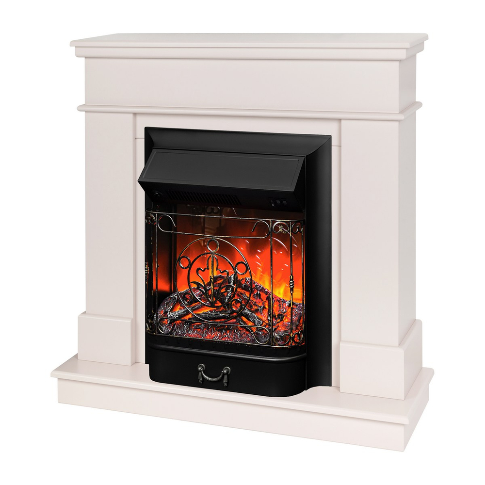 Электрокамин RealFlame Selena STD PN пудра с очагом Majestic Lux Black