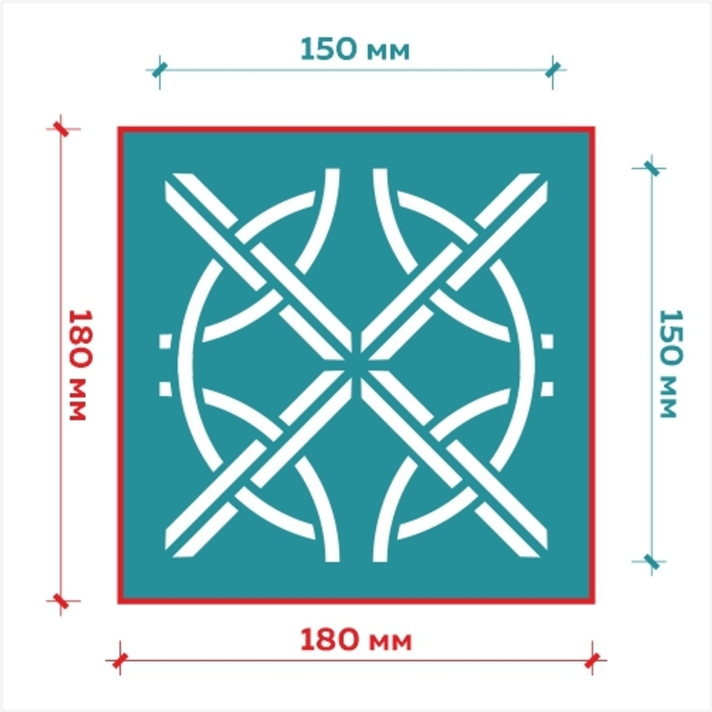 Клеевой трафарет 017