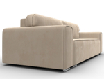 Диван прямой Лига-029, SEVEN 729 бежевый, Велюр, 121009