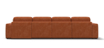 Угловой диван KING MODOOL MAX Велюр Alkantara оранж
