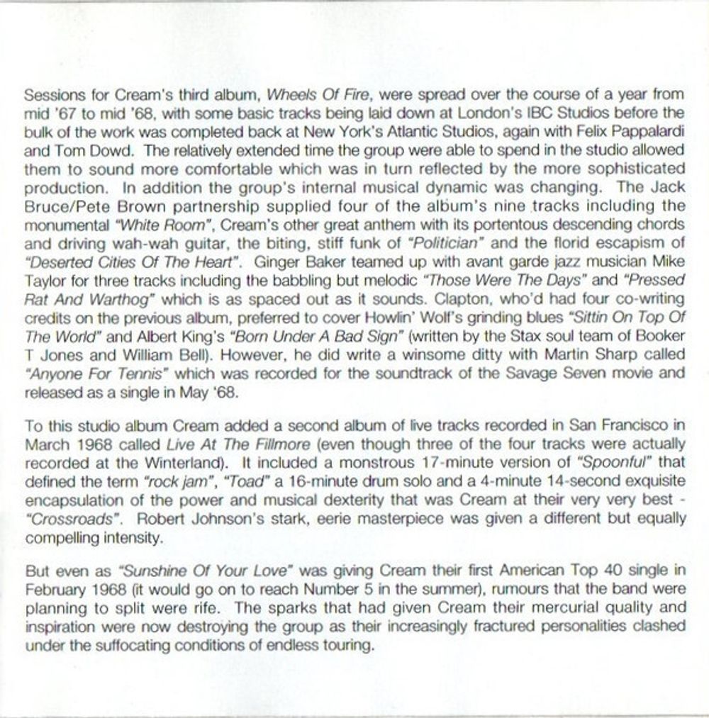 Cream. The Very Best Of Cream (CD)