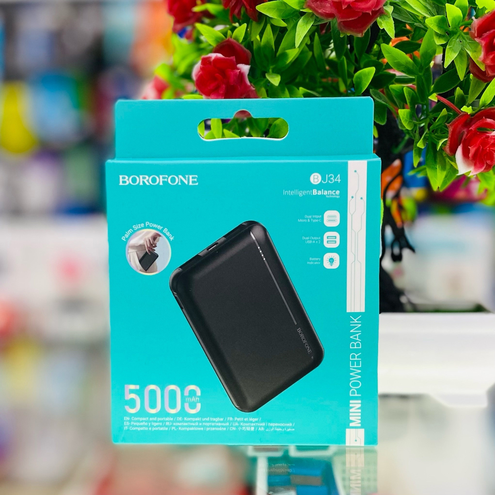 Power Bank 5000mAh, Borofone BJ34, черный