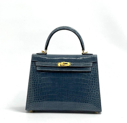 Сумка Hermes из кожи крокодила 25 см