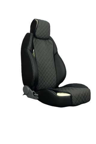 Накидки из экокожи (ромб) - Модель №2 широкое сиденье (цена за пару)