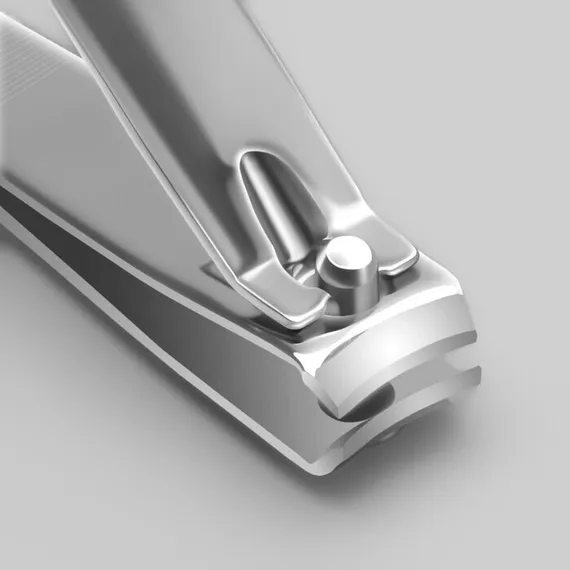 Кусачки-книпсер педикюрные, с пилкой, 8 см, на блистере, цвет серебристый