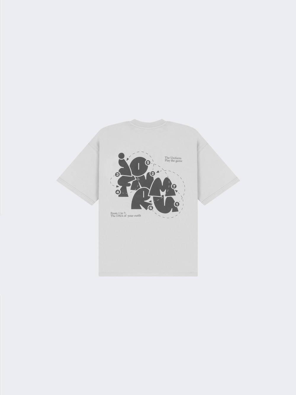 Футболка UNIFORM Heavy Rebus серый