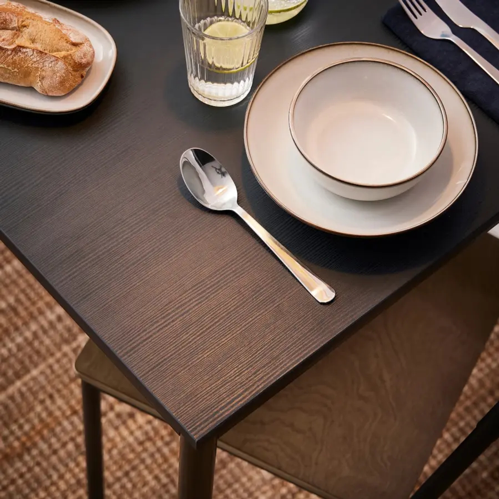 Кухонный стол - SANDSBERG IKEA/ САНДСБЕРГ ИКЕА, 75х67х67 см, черный