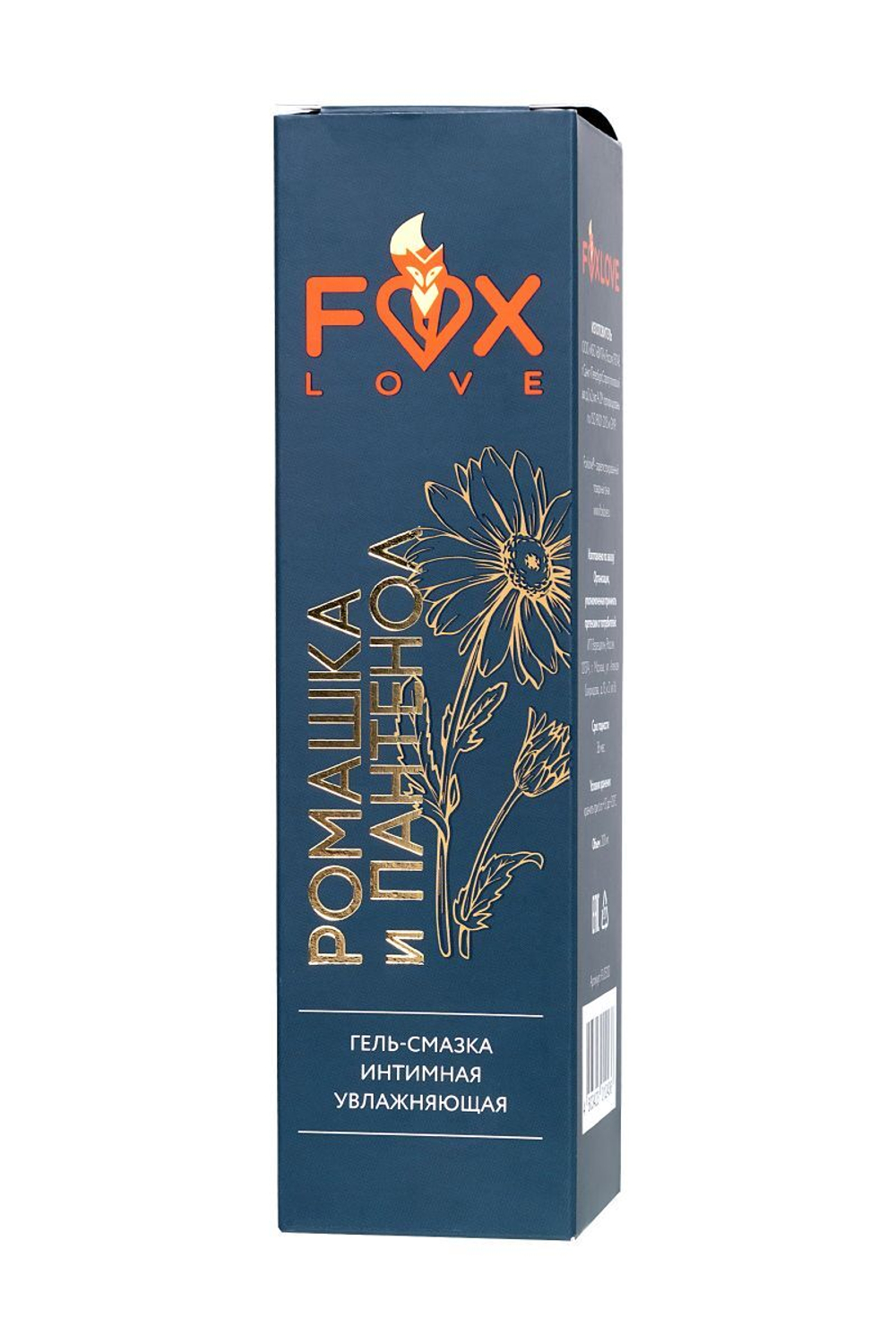 Интимная гель-смазка на водной основе Foxlove  Ромашка и пантенол  - 200 мл.