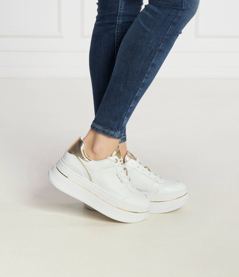 Кожаные кроссовки hayes lace up Michael Kors - белый(43R4HYFS2L)