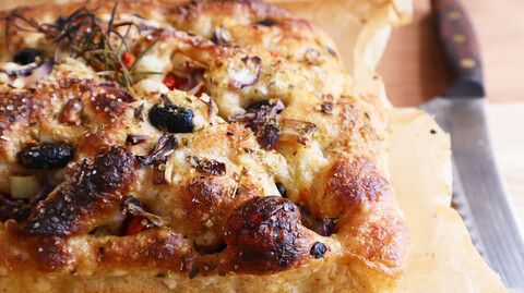 Пышная фокачча на закваске