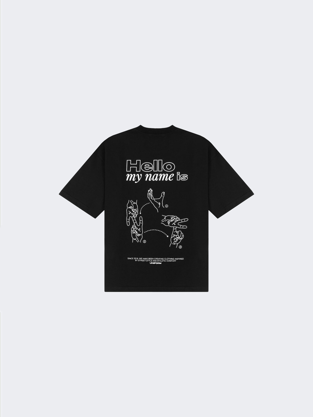 Футболка UNIFORM Heavy Finger UNF, Черный