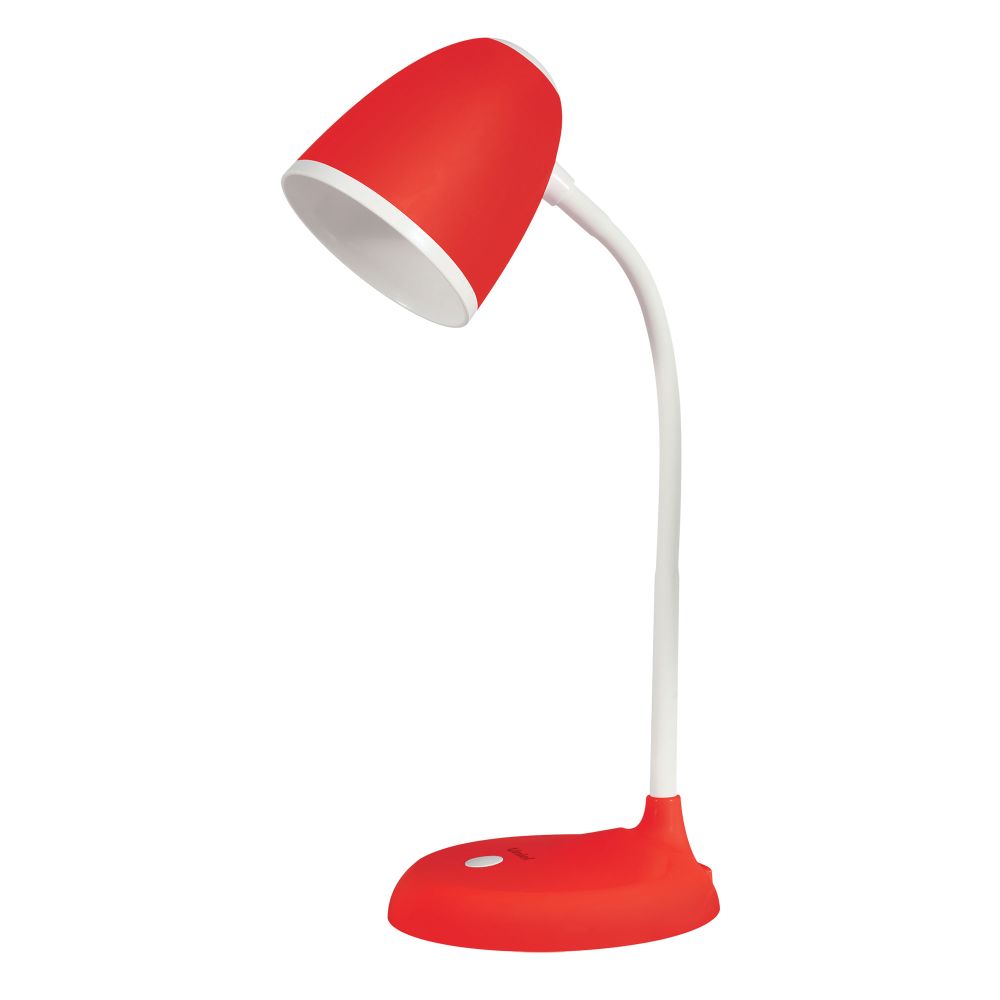 TLI-228 RED E27 Светильник настольный. 60W. Цоколь Е27. Механический выключатель. Красный. ТМ Uniel.
