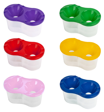 Стакан-непроливайка двойной, 150мл. "Эники-беники" ассорти (Пифагор)