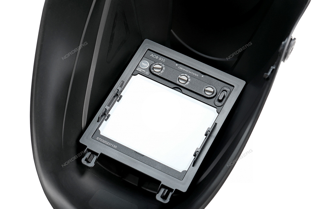 NORDBERG (NH5) Маска сварщика "Хамелеон" с регул. фильтром (MMA, MIG/MAG, TIG, CUT)