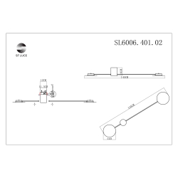 SL6006.401.02 Светильник настенный ST-Luce Черный/Черный LED 2*5W 3000K