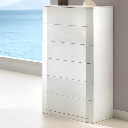 Комод вертикальный DUPEN S-102 белый