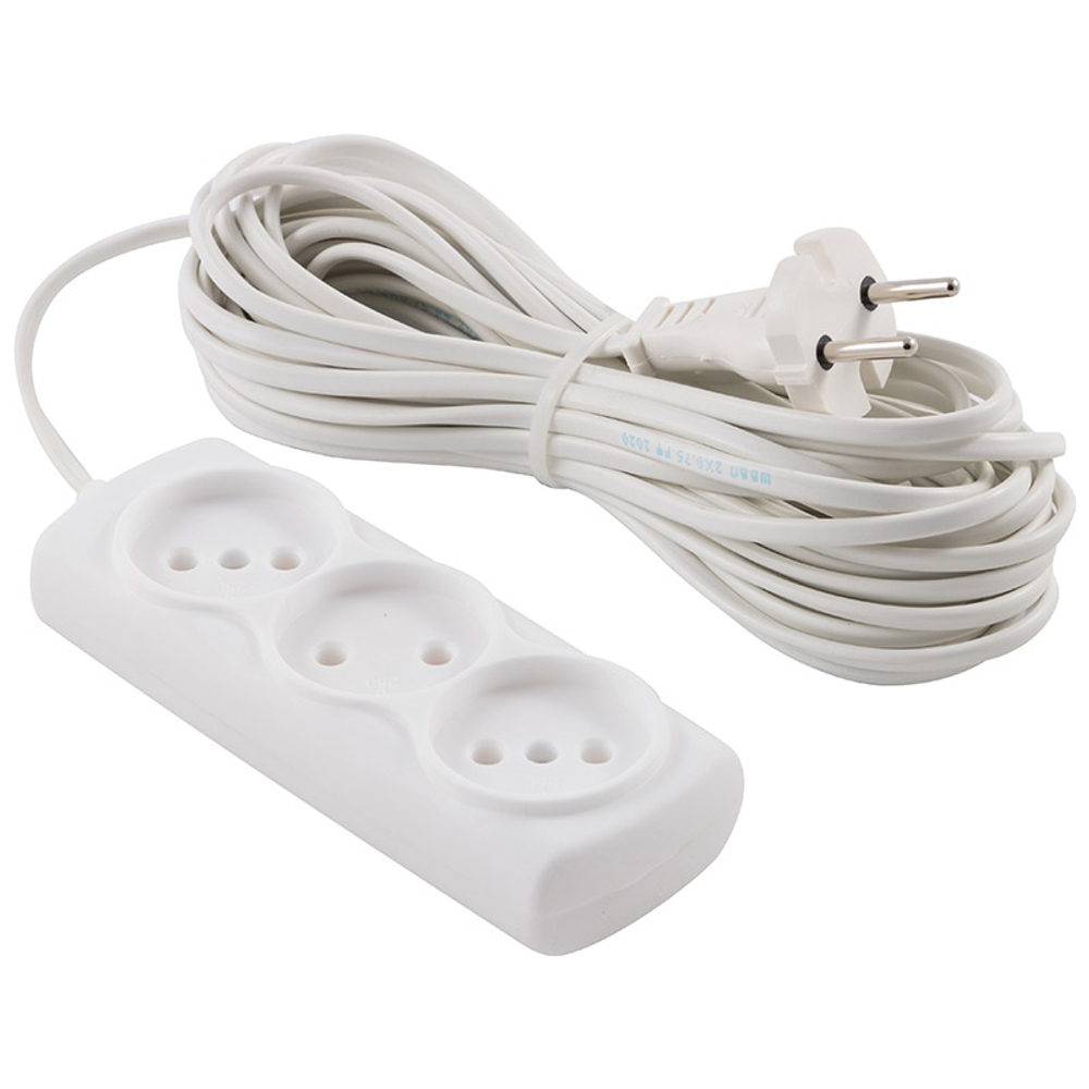 Удлинитель Engy "Эконом" 10м/3роз (ШВВП 2х0.75)