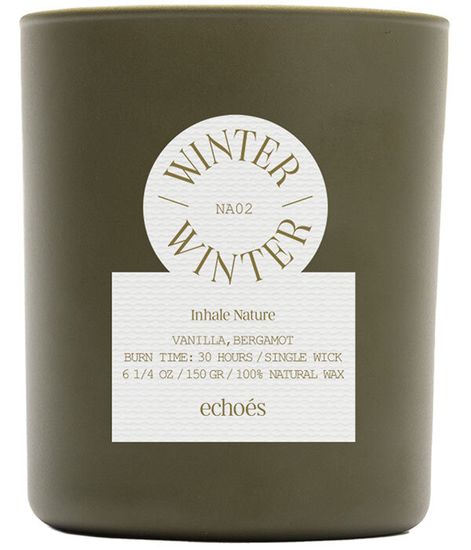 Winter, свеча Inhale Nature collection, Echoes