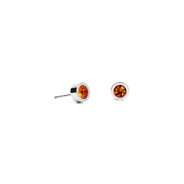 Серьги пусеты Fiore Luna Orange 5х2,5 мм SWE125 O S