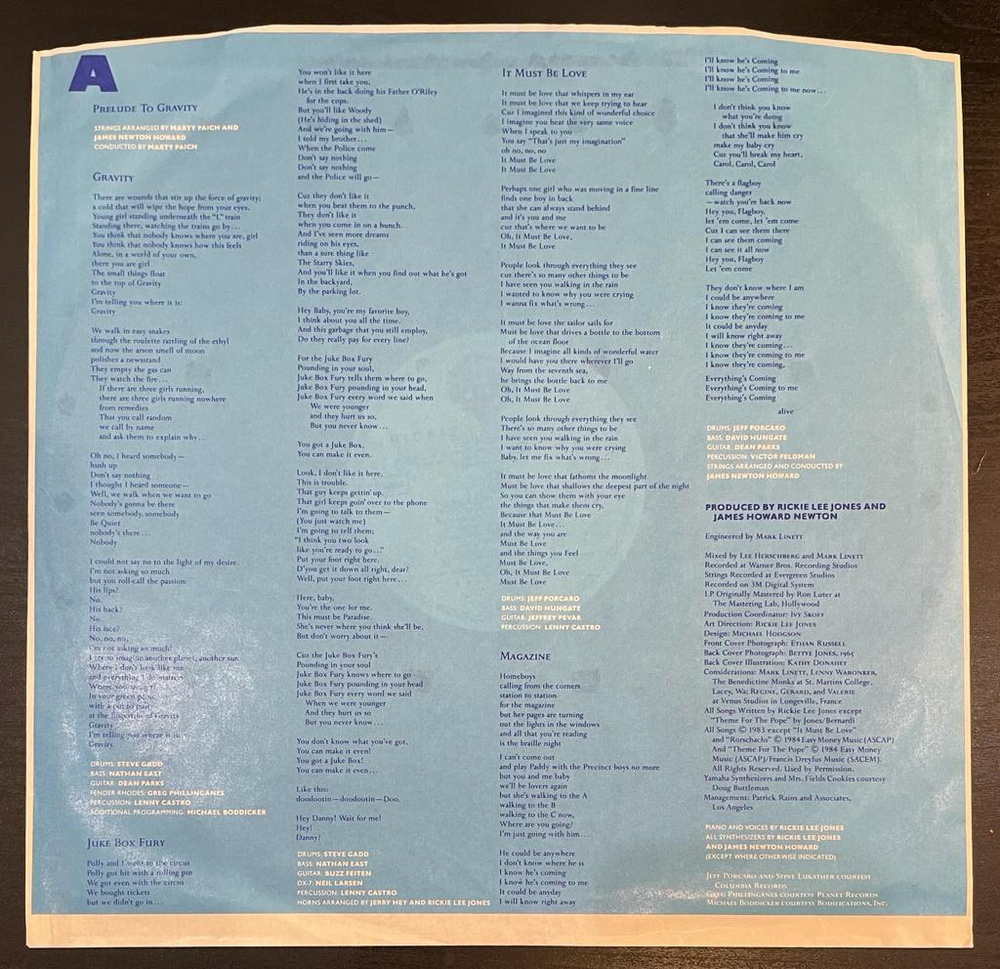 Rickie Lee Jones- The Magazine (Европа 1984г.)