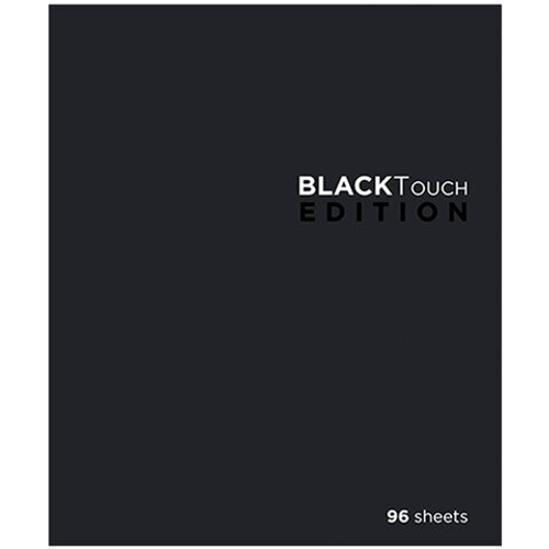 Тетрадь А5 96л. ПЗБМ скоба, клетка, Soft Touch, брайль 3D, БлэкТач, 28657