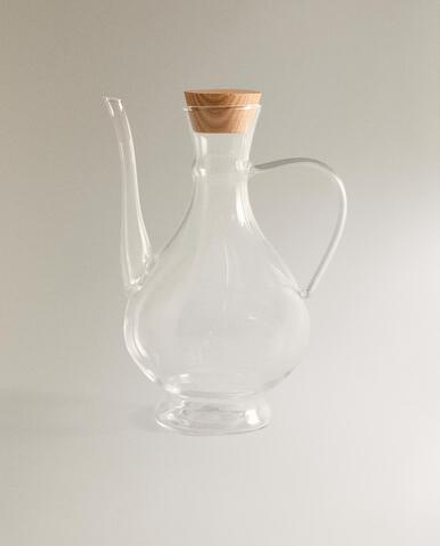 Zara Home ёмкость для масла из боросиликатного стекла, цвет прозрачный, 20 см