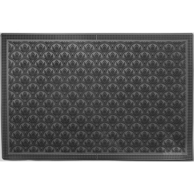 Коврик напольный из ПВХ PIN MAT Чешуя, 40х60см 1-3 шт. Черный