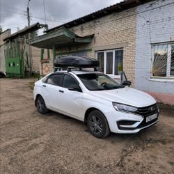 Автобокс Way-box Cobra 480 на крышу Lada Vesta седан
