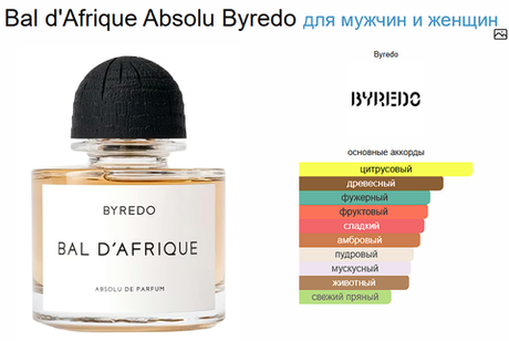 BYREDO Bal d'Afrique Absolu 100ml (duty free парфюмерия)